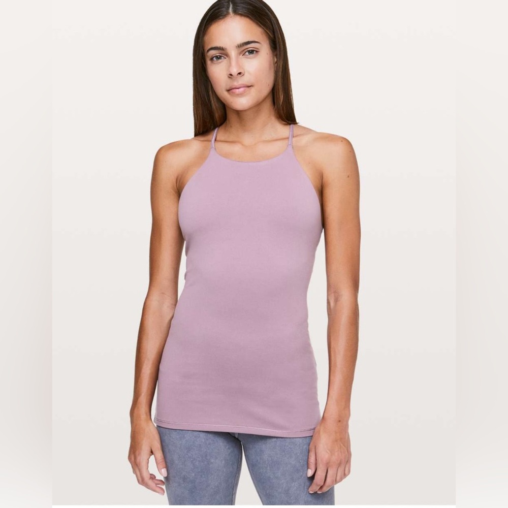 Lululemon Sun Setter Tank Light Luon Dusty Mauve